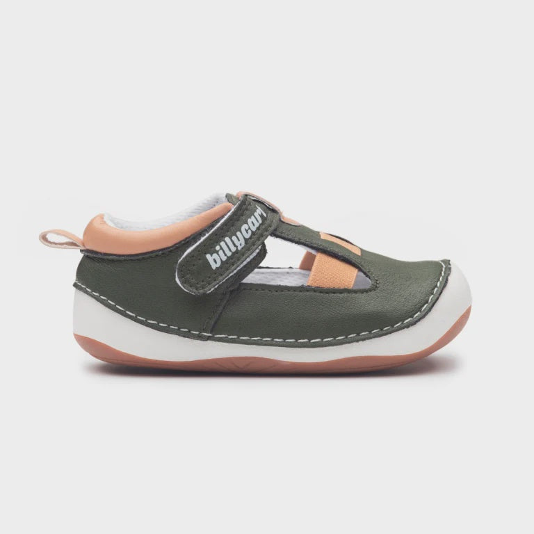 Billycart Kids | Forrest Green and Tan Baby and Toddler Unisex Sandals