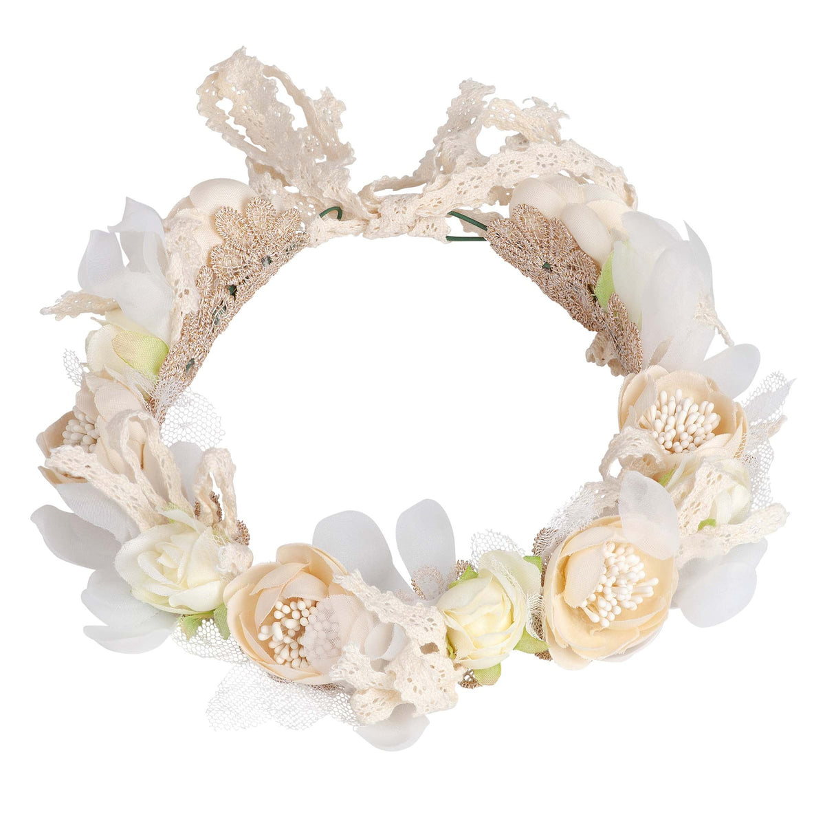 Flower Crown - Juliette - Beige