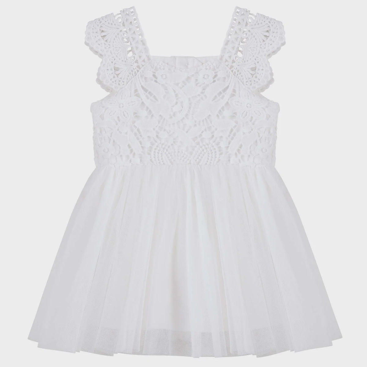 Designer Kidz | Angie Lace Romper - Ivory (White)