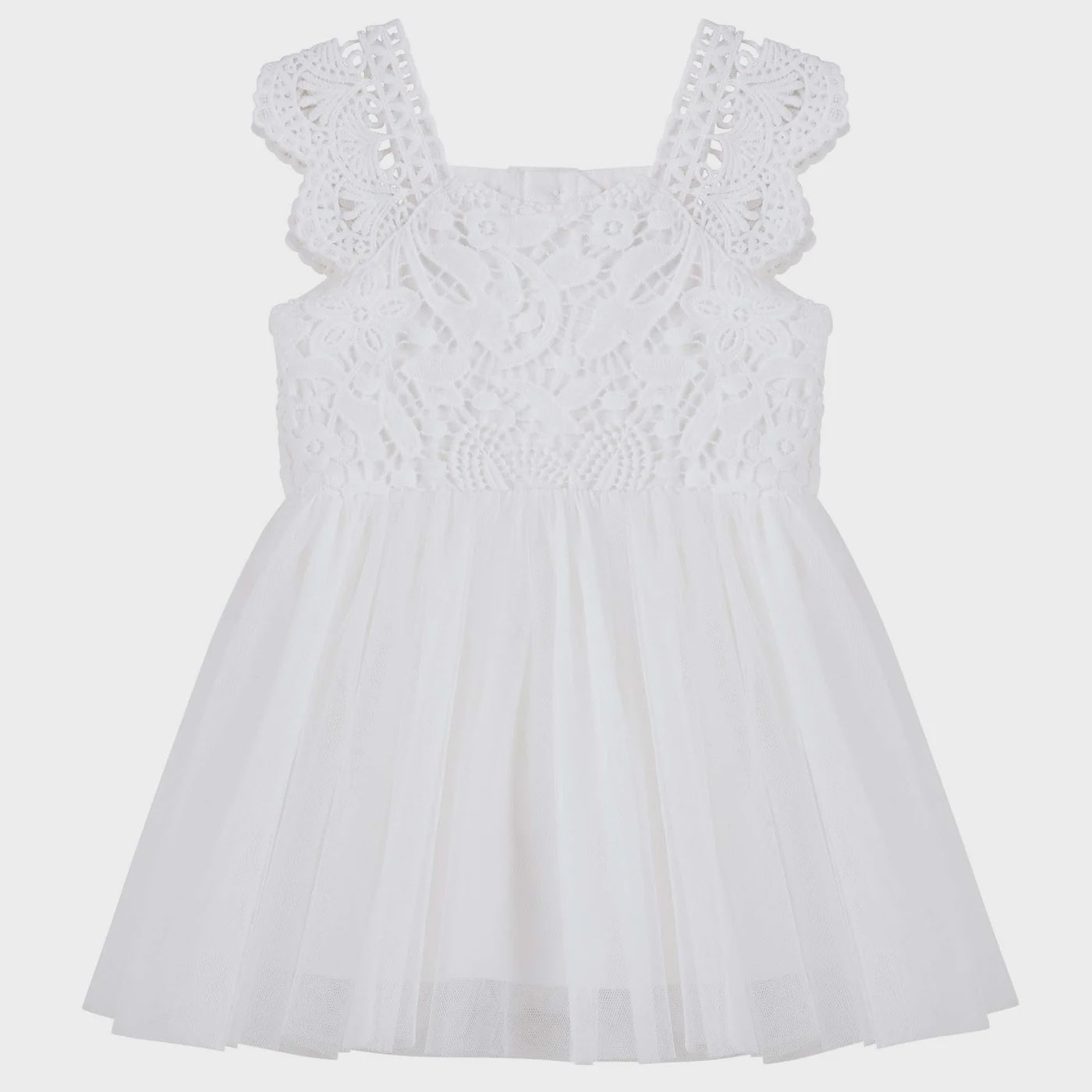 Designer Kidz | Angie Lace Romper - Ivory (White)