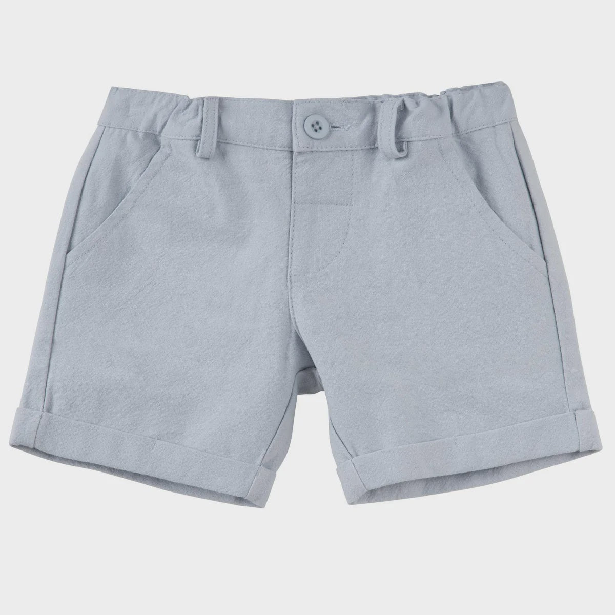 Designer Kidz | Finley Linen Shorts - Ice Blue