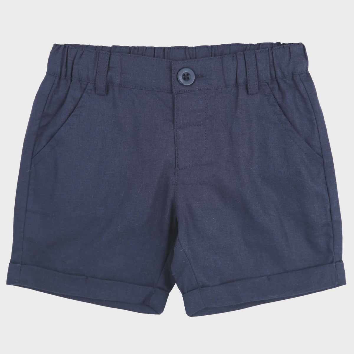 Finley Linen Shorts - Navy