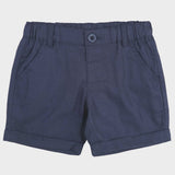 Finley Linen Shorts - Navy