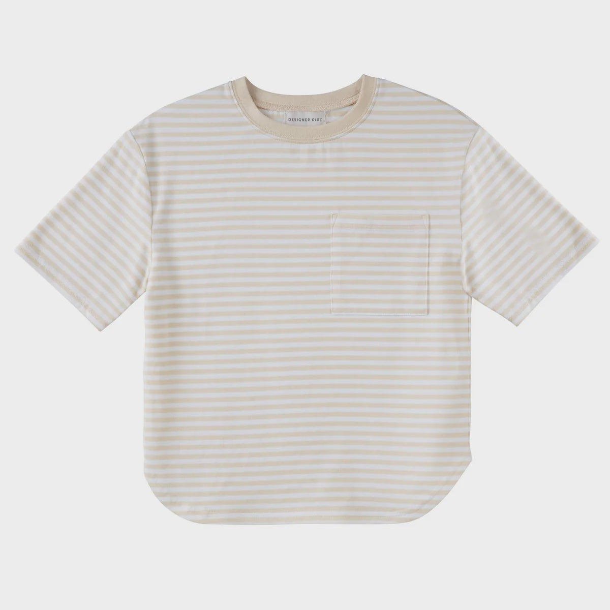 Designer Kidz | Hugo S/S Stripe T-Shirt - Oat