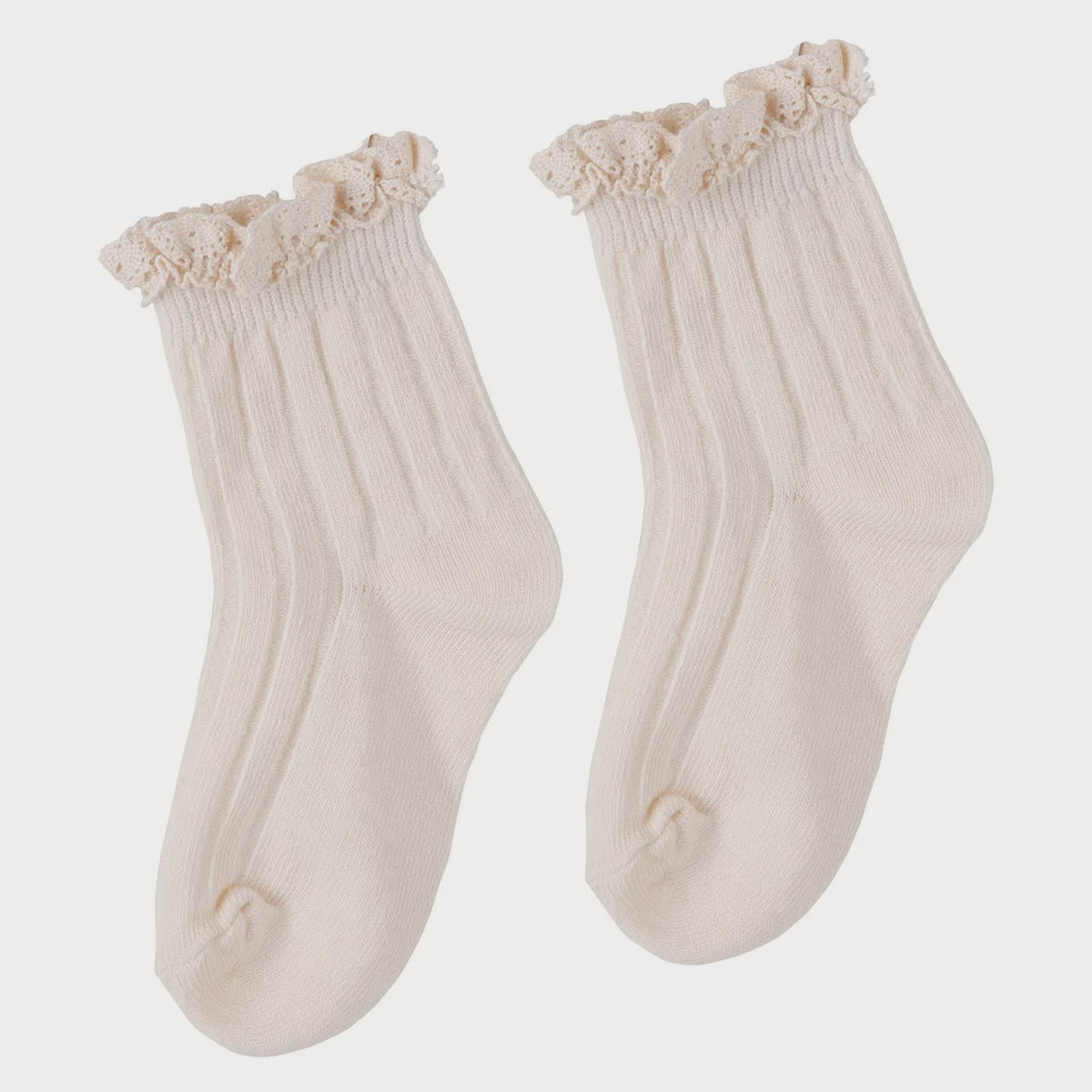Designer Kidz | Lace Frill Crew Socks