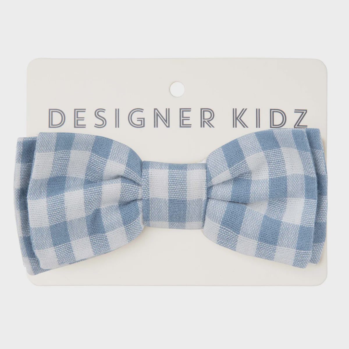 Designer Kidz -Oliver Gingham Bow Tie - Blue