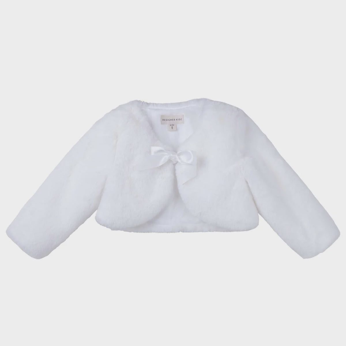 Designer Kidz | Sassy Baby Faux Fur Jacket - Ivory