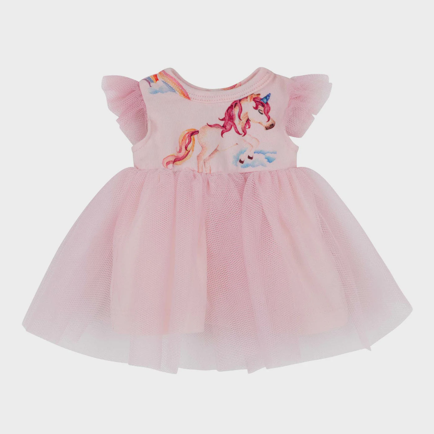 Designer Kidz | Doll Dress - Rainbow Unicorn  for Miniland Dolls