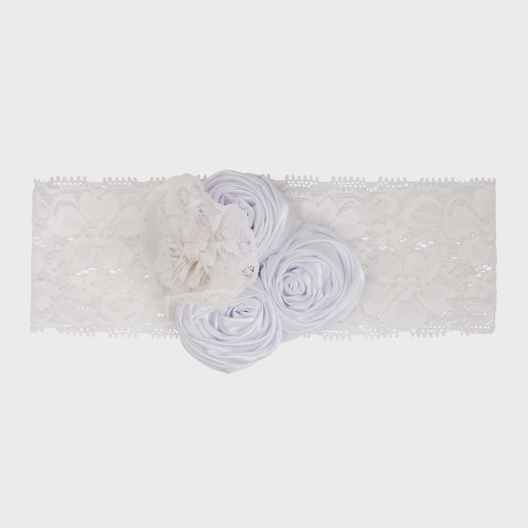 Designer Kidz | Sophia Floral Lace Headband - O/S