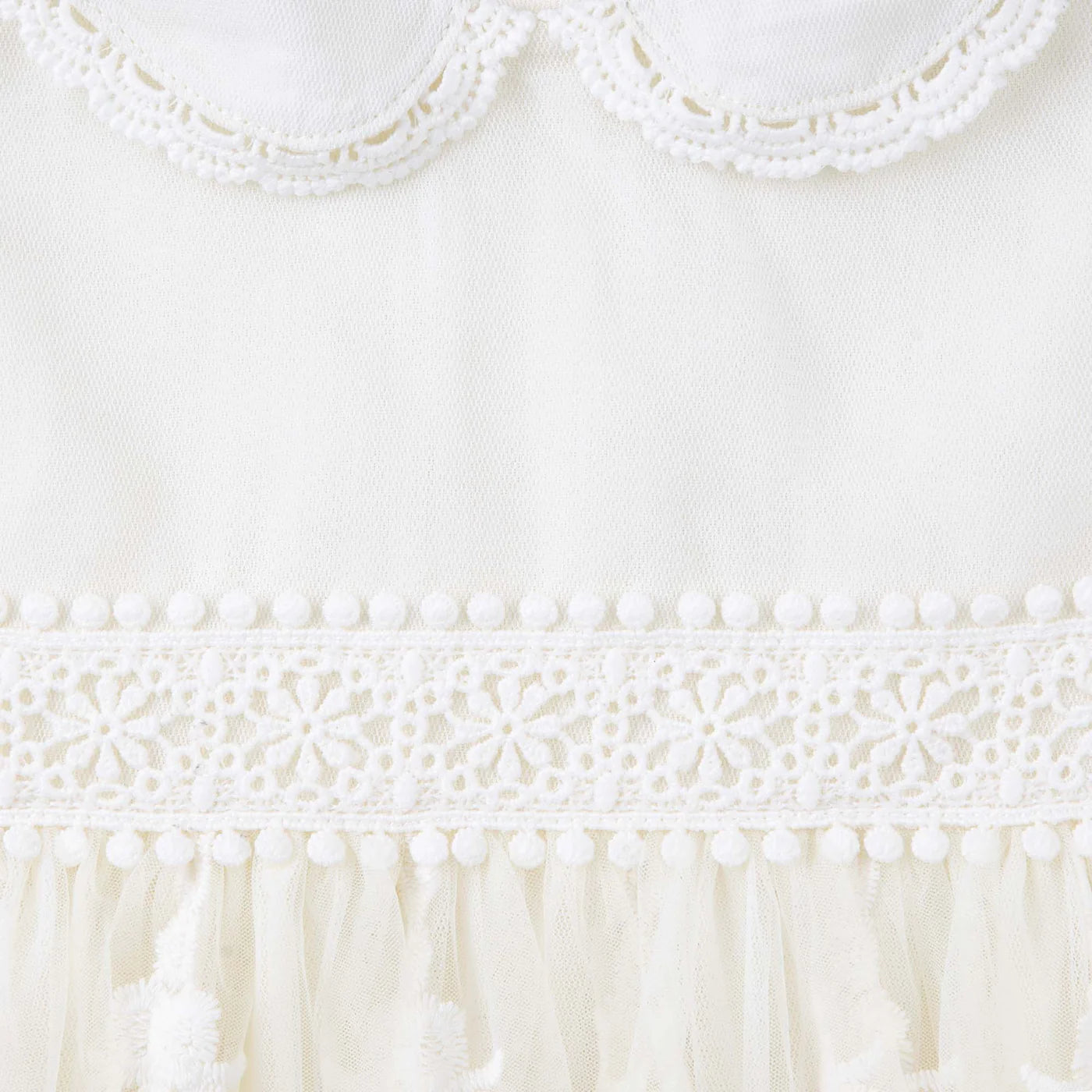 Designer Kidz | Ava Antique Lace Christening Gown - Beige