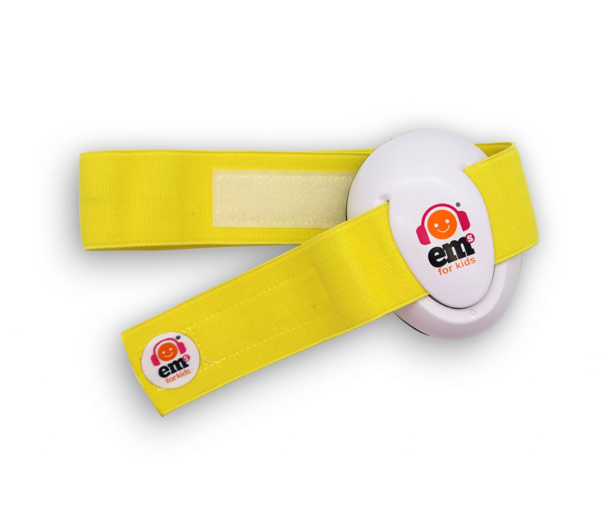 Baby Ear Muffs - SPECIAL Yellow Band - White Ear Cups