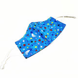 Face Mask - Stars Galaxy Blue