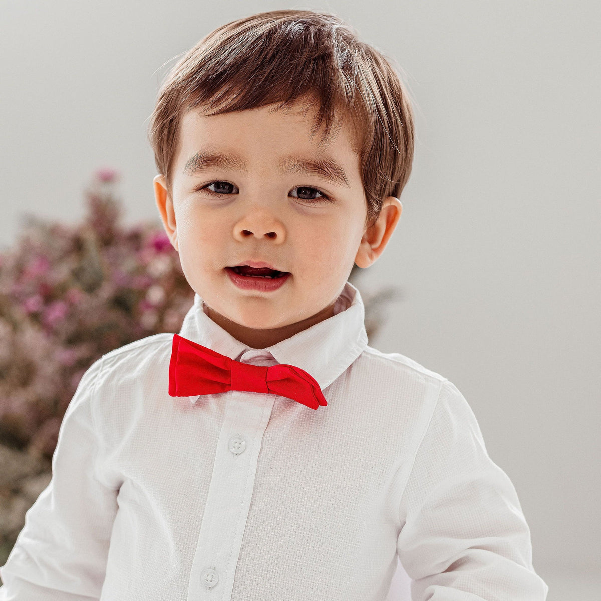 Designer Kidz | Finley Bow Tie - (Red)