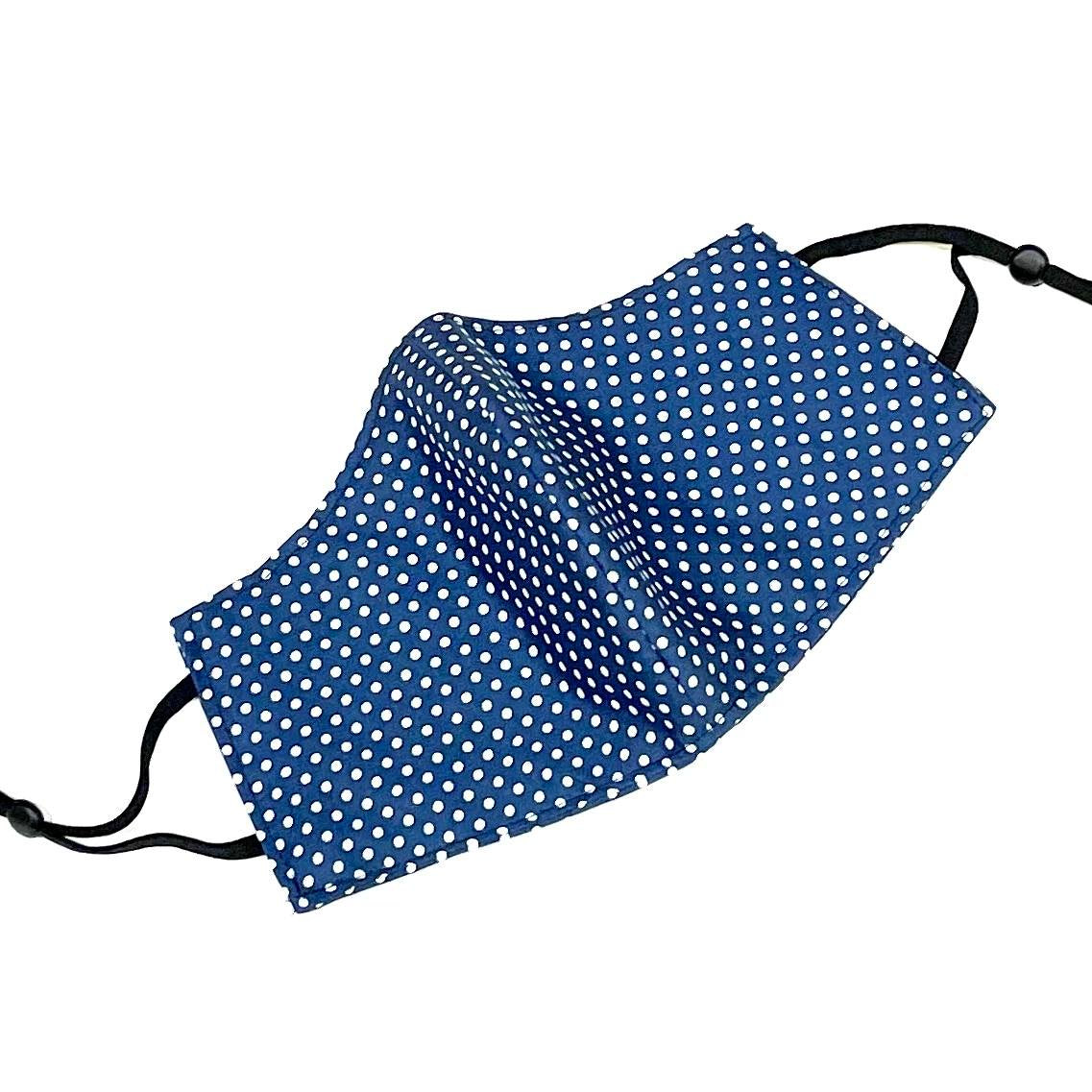 Face Mask - Navy Dot
