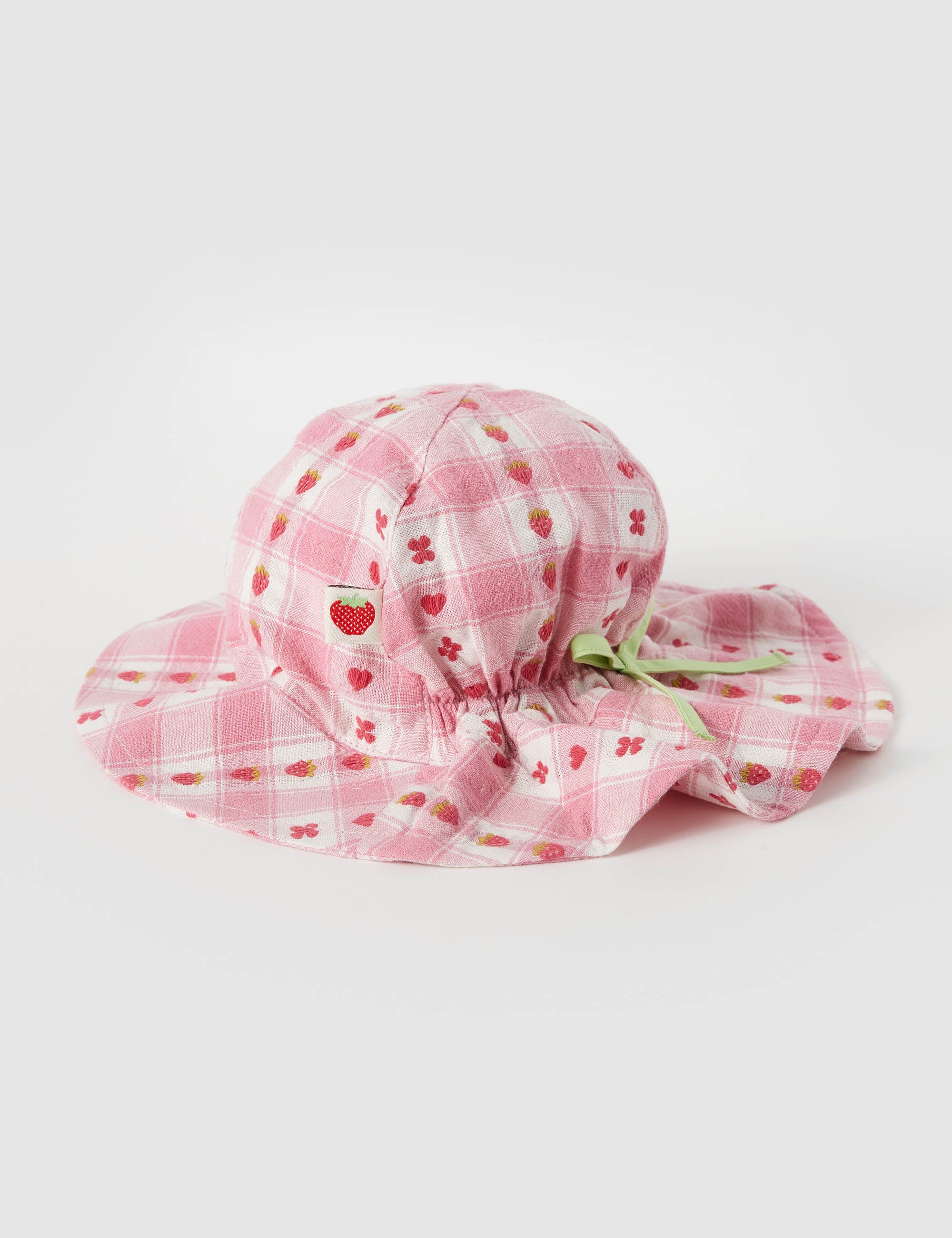 Goldie+Ace | Very Berry Gingham Sun Hat