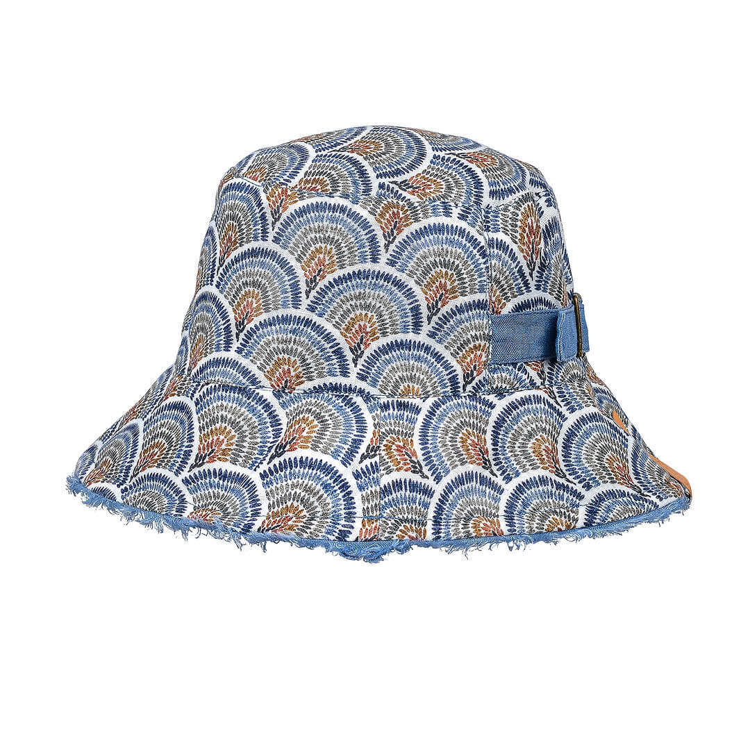 Bedhead | 'Traveller' Adults Frayed Bucket Sun Hat - (Sydney / Steele)