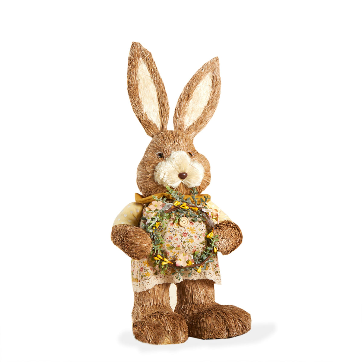 44 CM MARIGOLD RABBIT WITH WREATH