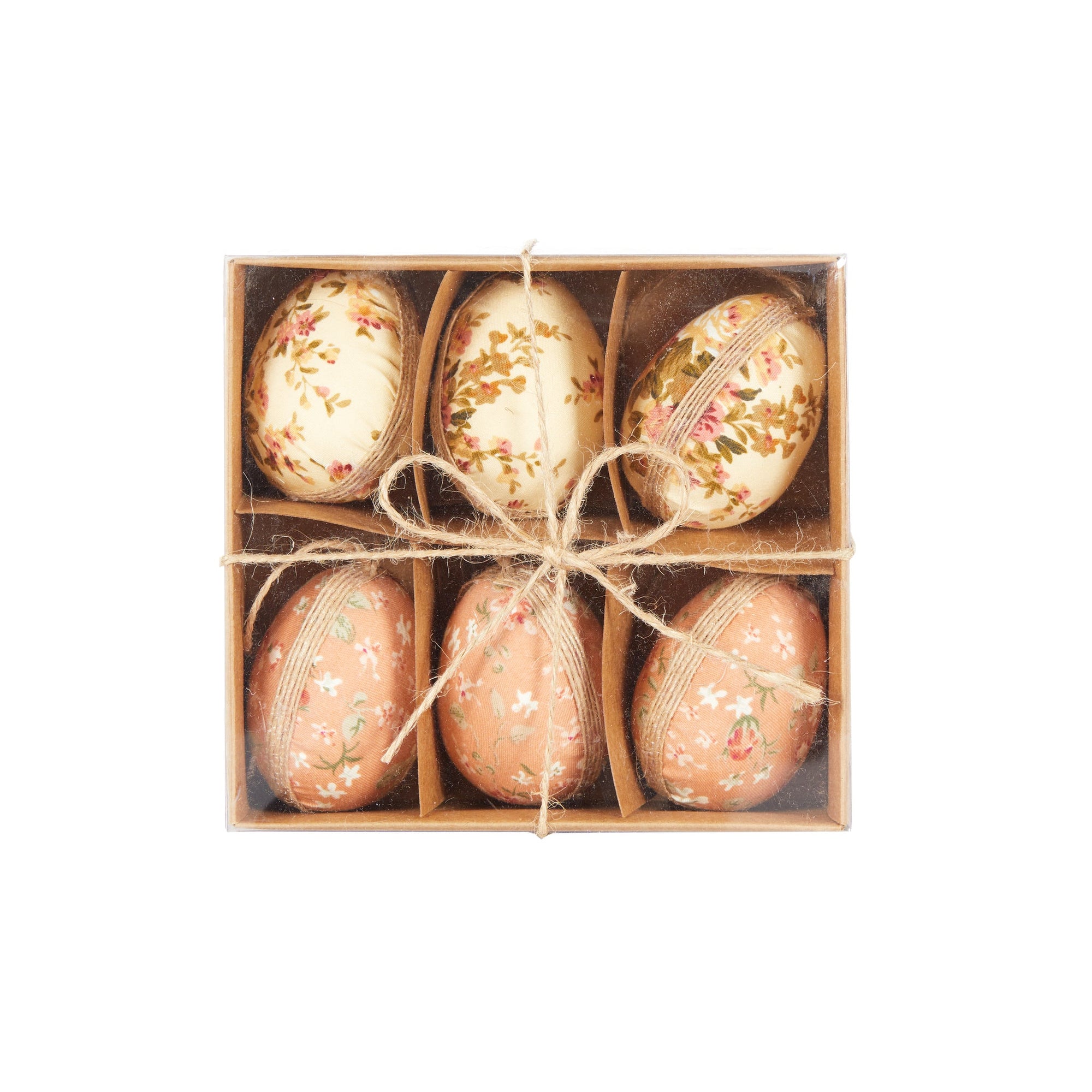 Floral Fabric Eggs Gift Box Rose