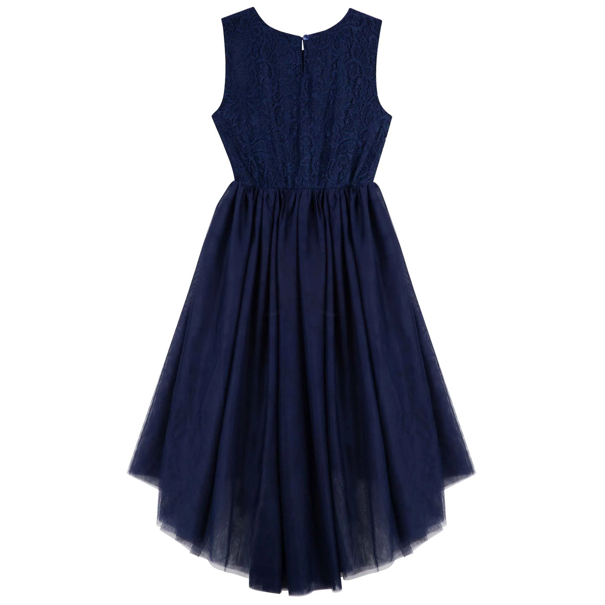 Designer Kidz | Delilah S/S Lace Dress - (Navy)