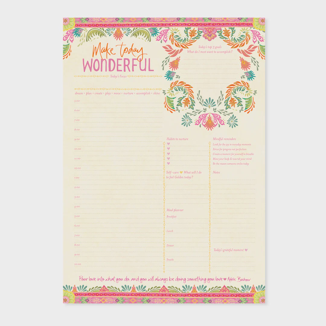 Make Today Wonderful - Daily Planner
