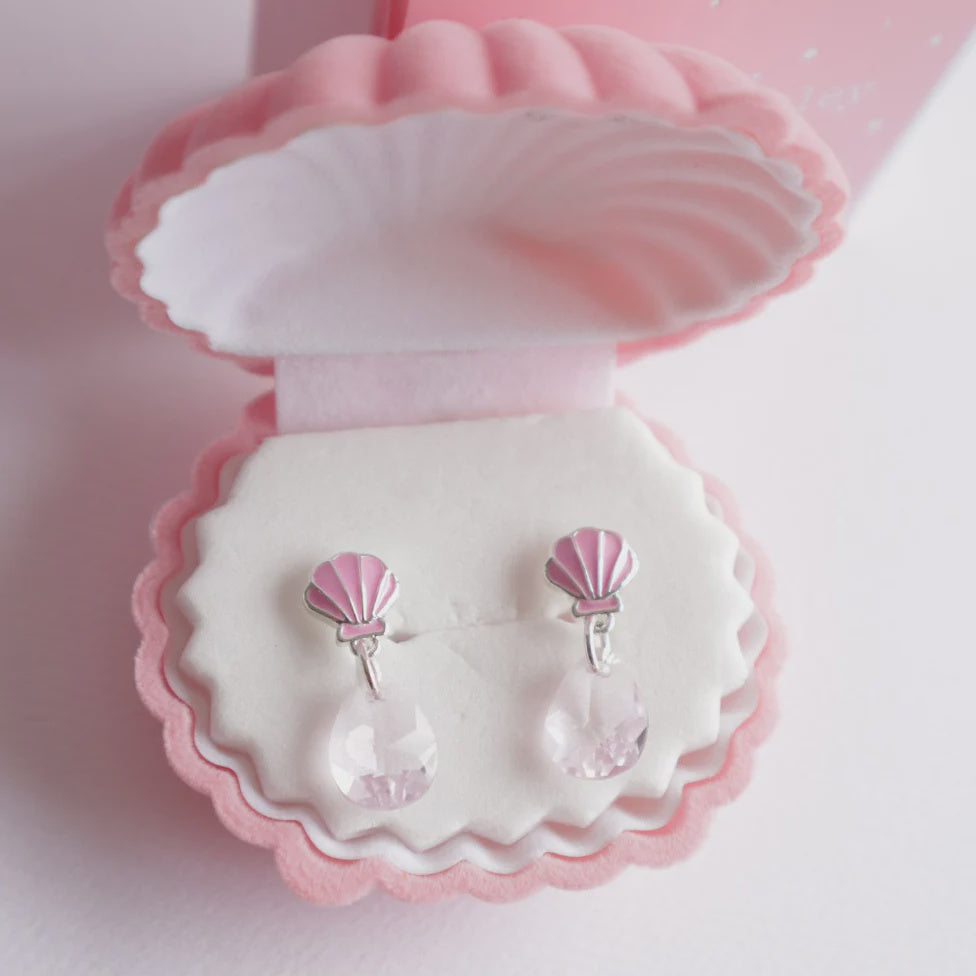 Mermaid: Ocean Treasure Earrings - Pink