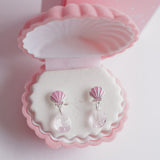 Mermaid: Ocean Treasure Earrings - Pink