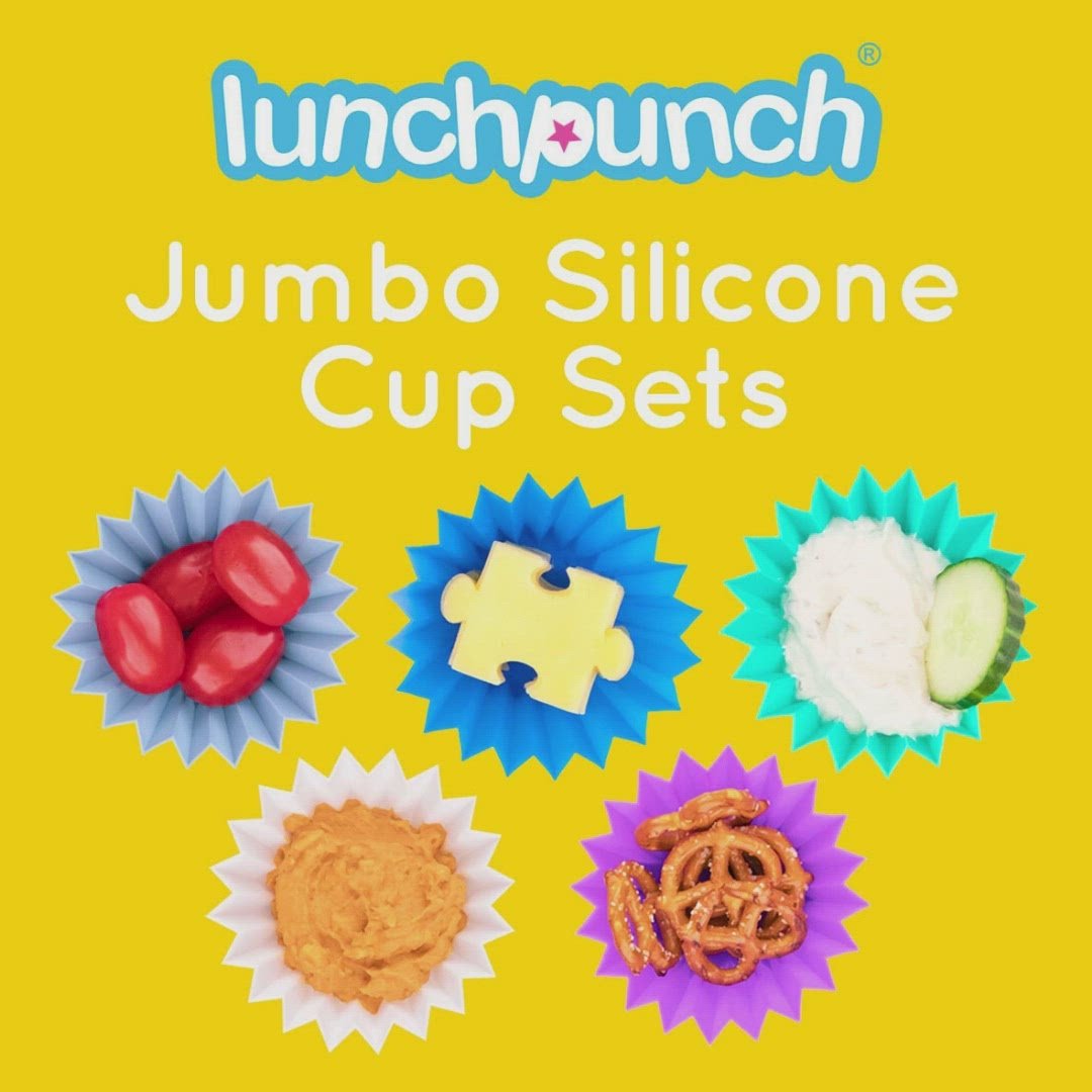 Lunch Punch - Jumbo Silicone Cups - NOW IN 6 x Colour Styles