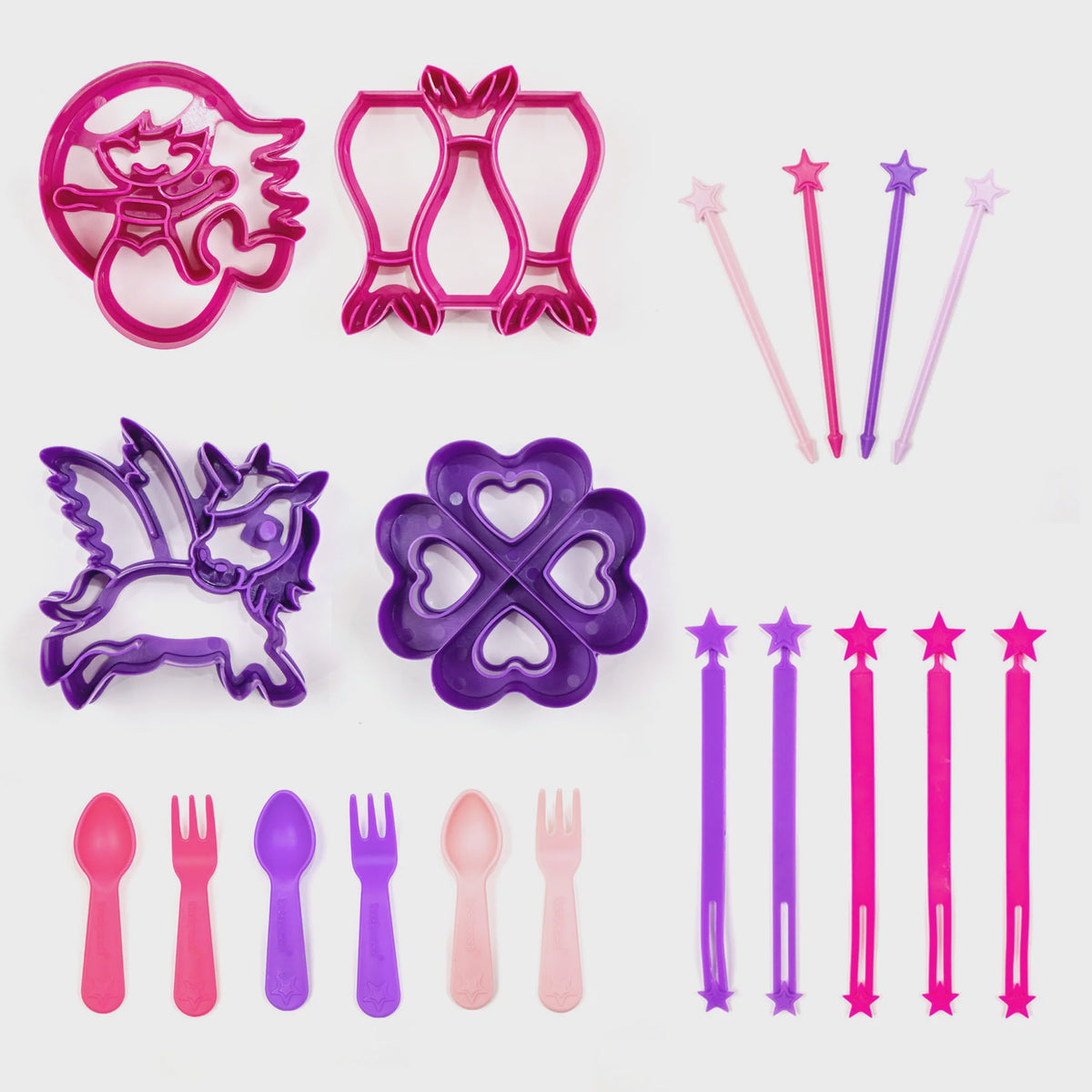Lunch Punch | Unicorn &amp; Mermaid Cutters &amp; Bento Fun Set