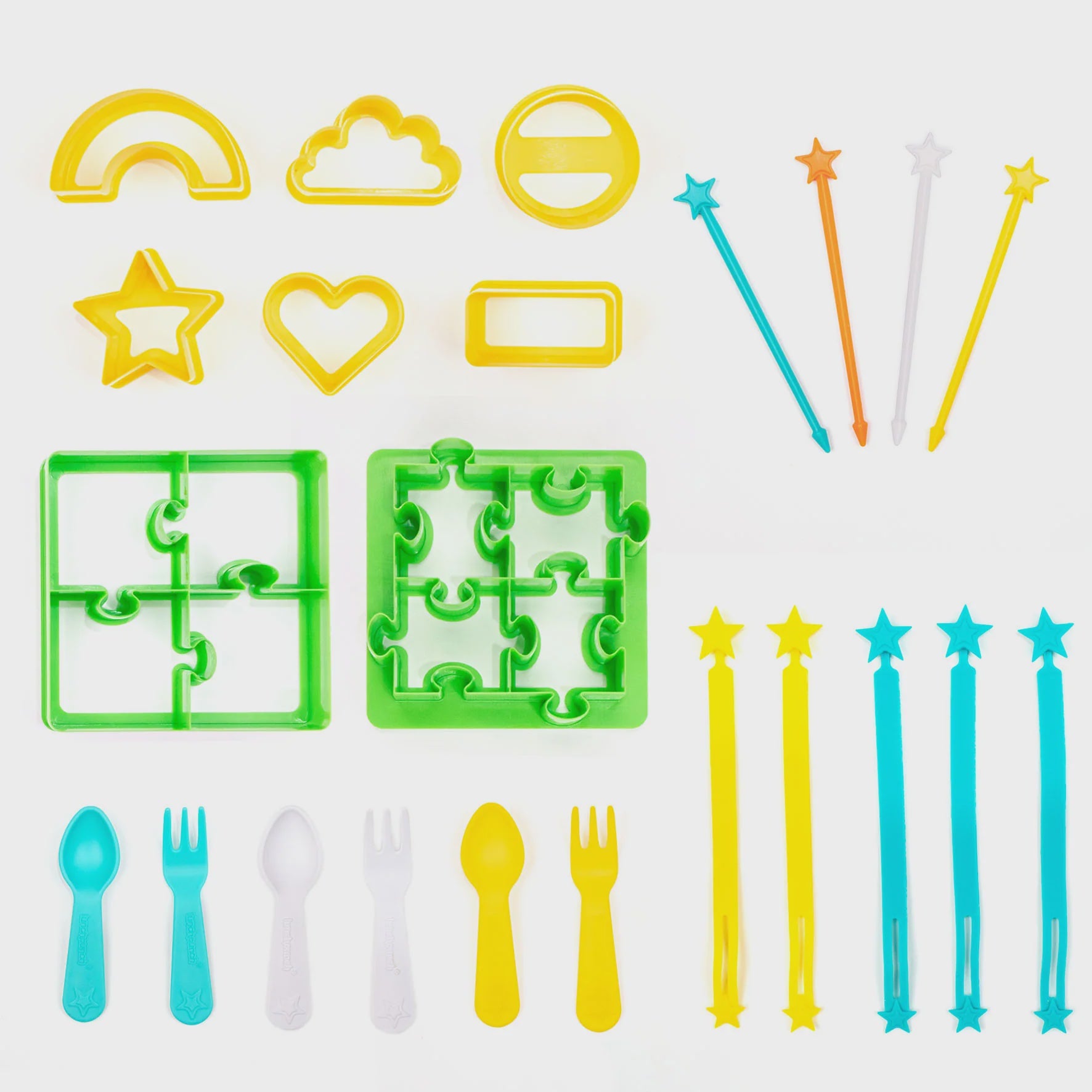 Lunch Punch | Puzzle & Mini Bites Cutters & Bento Fun Set