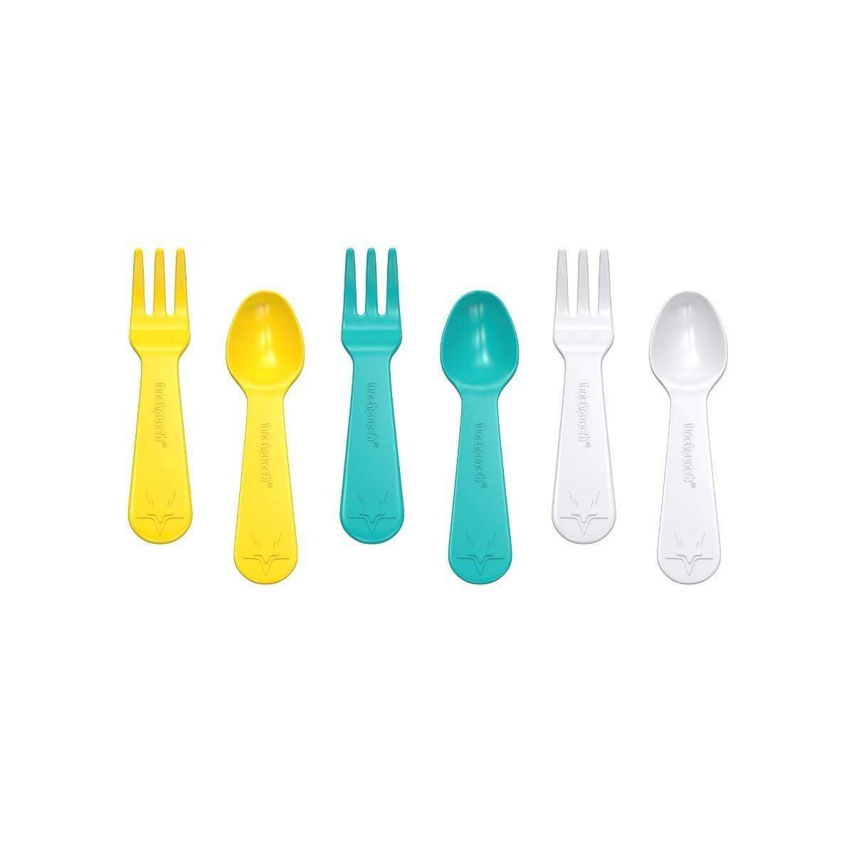 Lunch Punch - Fork and Spoon Set - Yellow