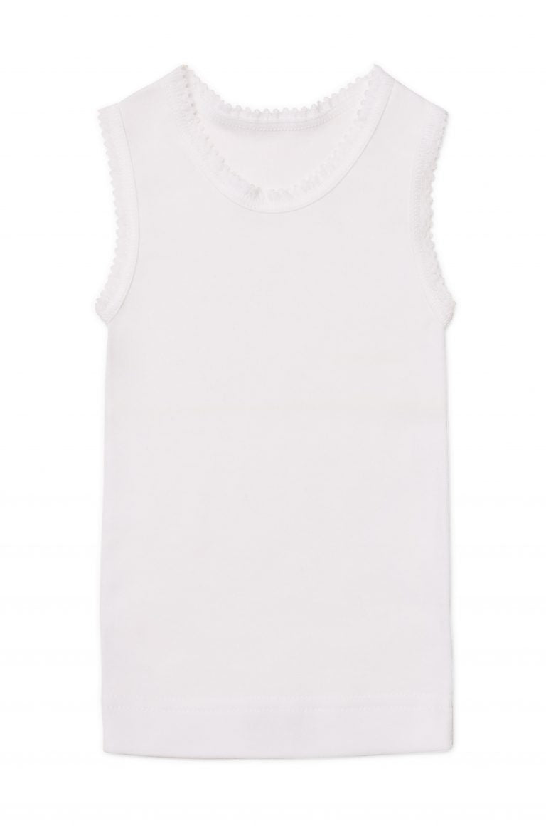 Marquise | 2 Pack Baby Lace Trim Singlets