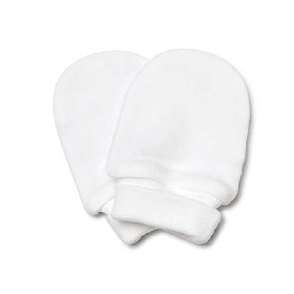 Marquise - Newborn Mittens - White