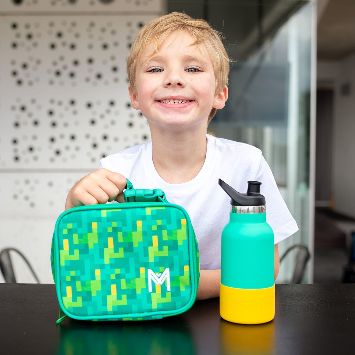 MontiiCo | Insulated Lunch Bag - Mini - Pixels