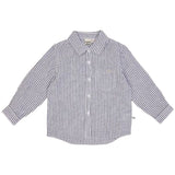 Goldie+Ace | BONDI LINEN SHIRT - (NAVY STRIPE)