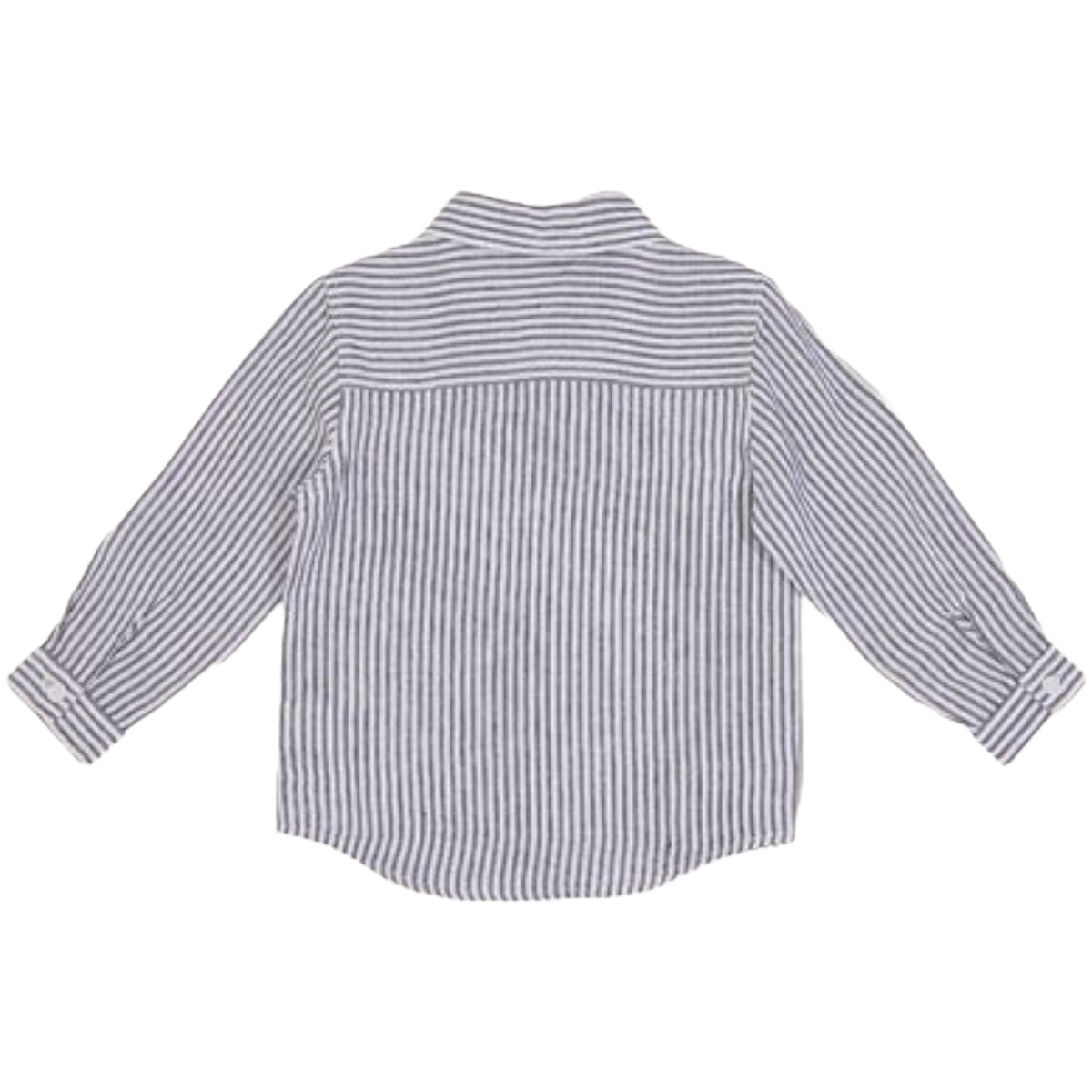 Goldie+Ace | BONDI LINEN SHIRT - (NAVY STRIPE)