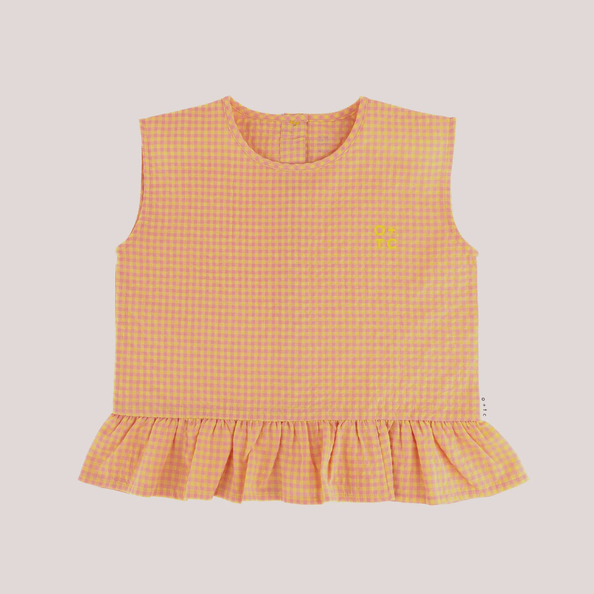 O + TC | Pink Lemonade Boxy Frill Singlet - Pink Lemonade
