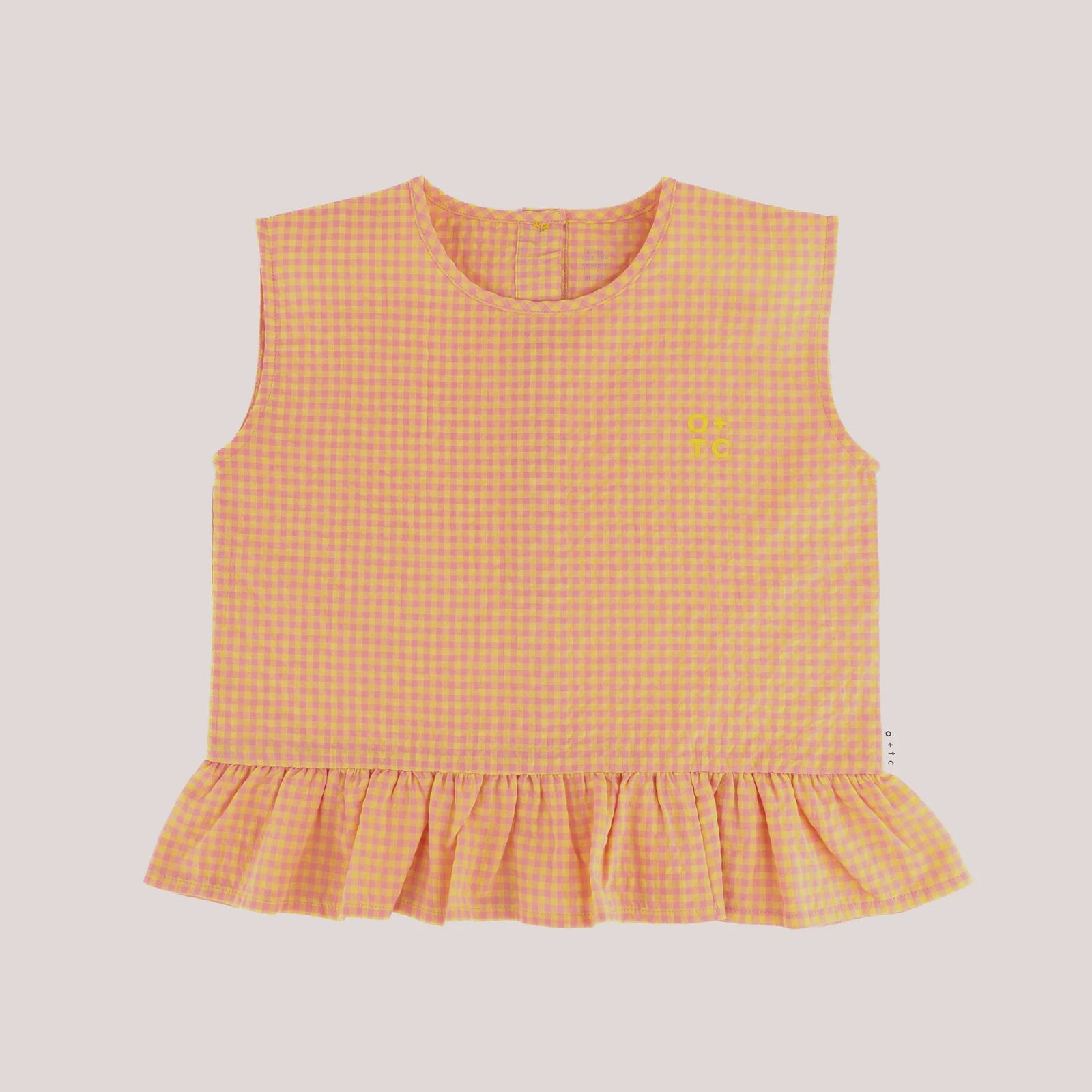 O + TC | Pink Lemonade Boxy Frill Singlet - Pink Lemonade