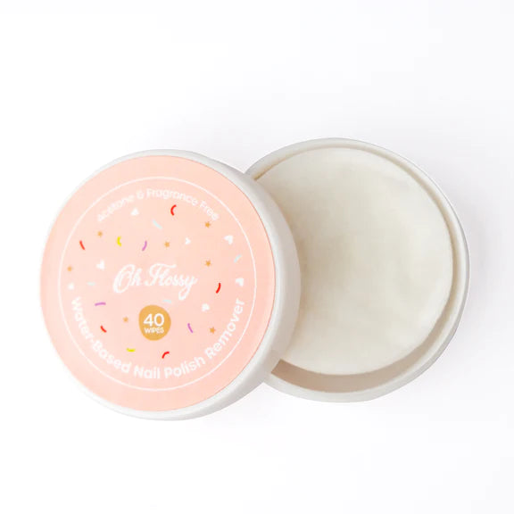 Oh Flossy | Water-Based Nail Polish Remover Wipes