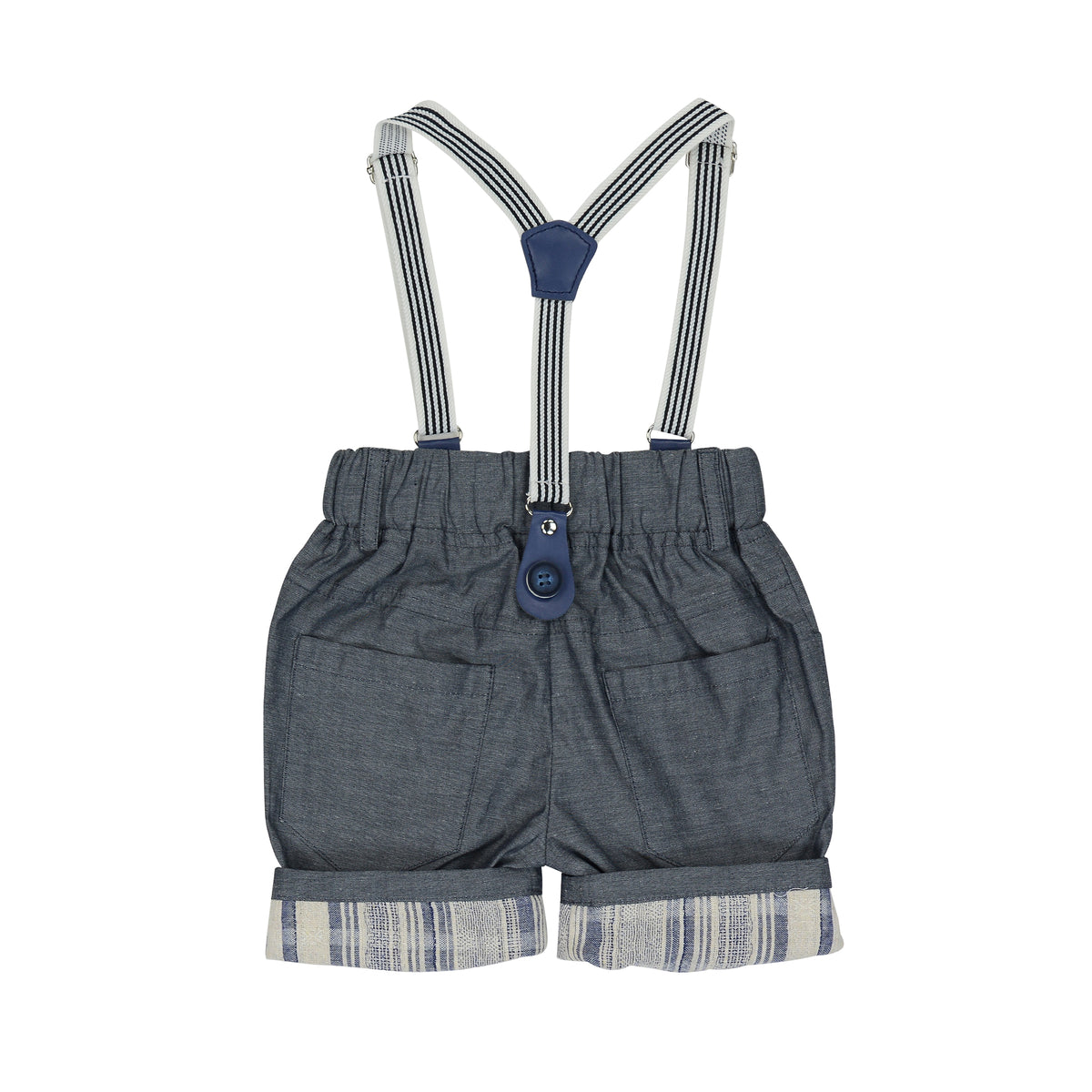 Arthur Ave | Navy Braces Shorts