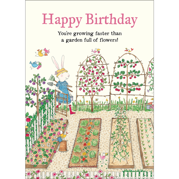 Ruby Red Shoes birthday card - You're growing faster