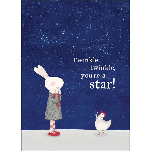 Ruby Red Shoes Card - Twinkle, twinkle, you're a Star