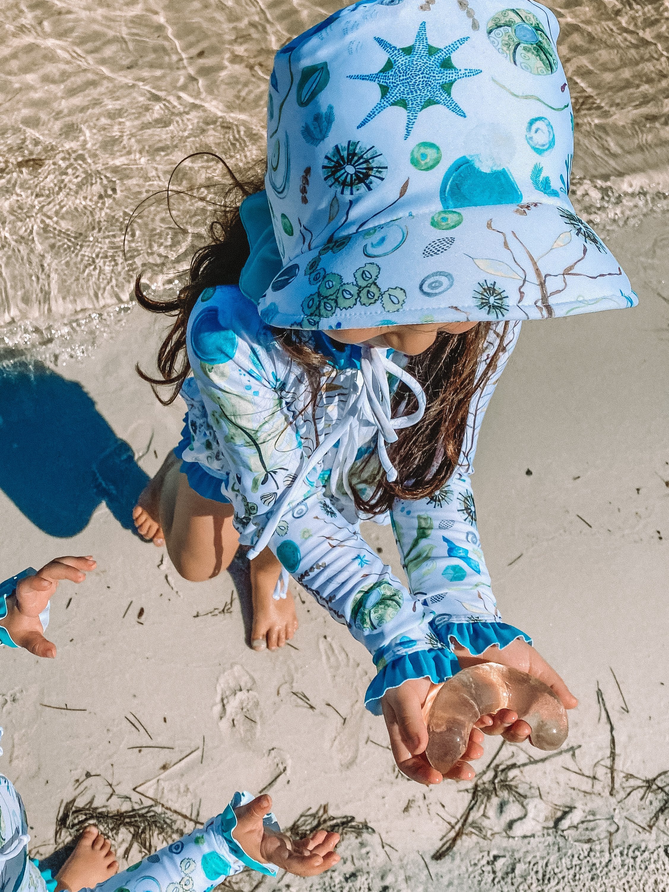 Frilly Brimmed Swim Hat
