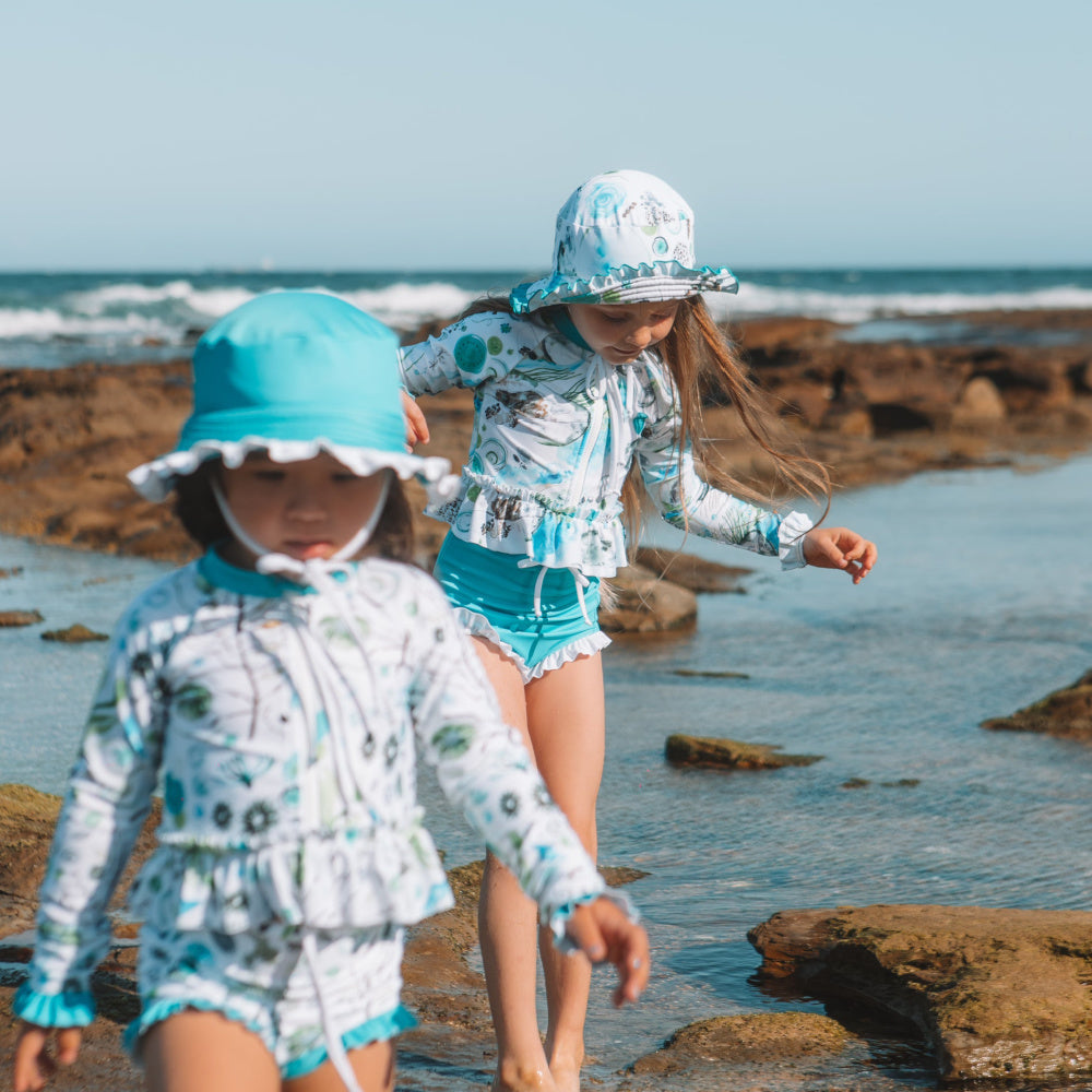 High Waisted Swim Shorts Frill