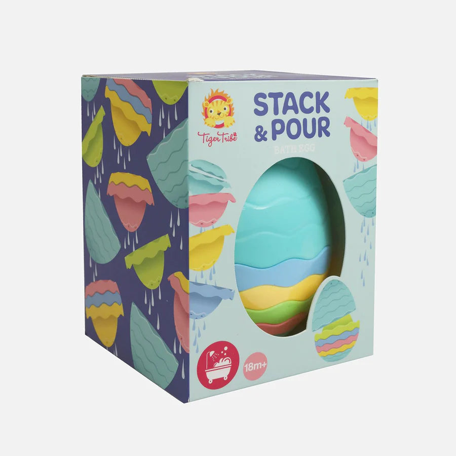 Tiger Tribe | Stack &amp; Pour - Bath Egg