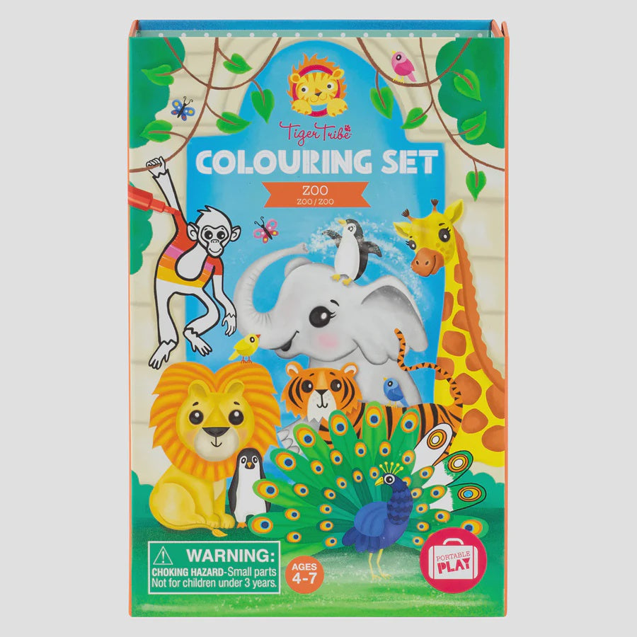 Tiger Tribe - Colouring Set - Zoo