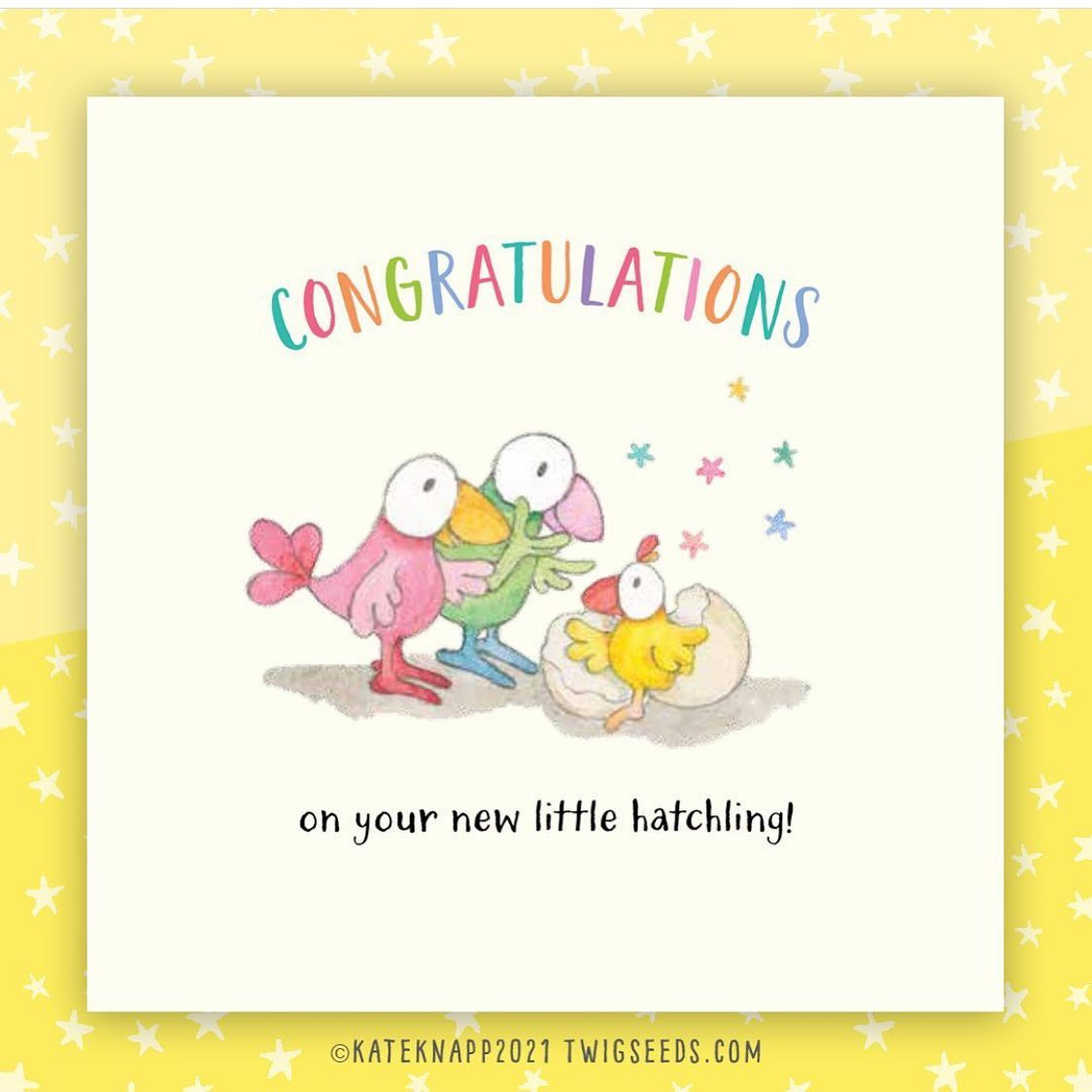 Twigseeds - Card - Congratulations on your  Little Hatchling