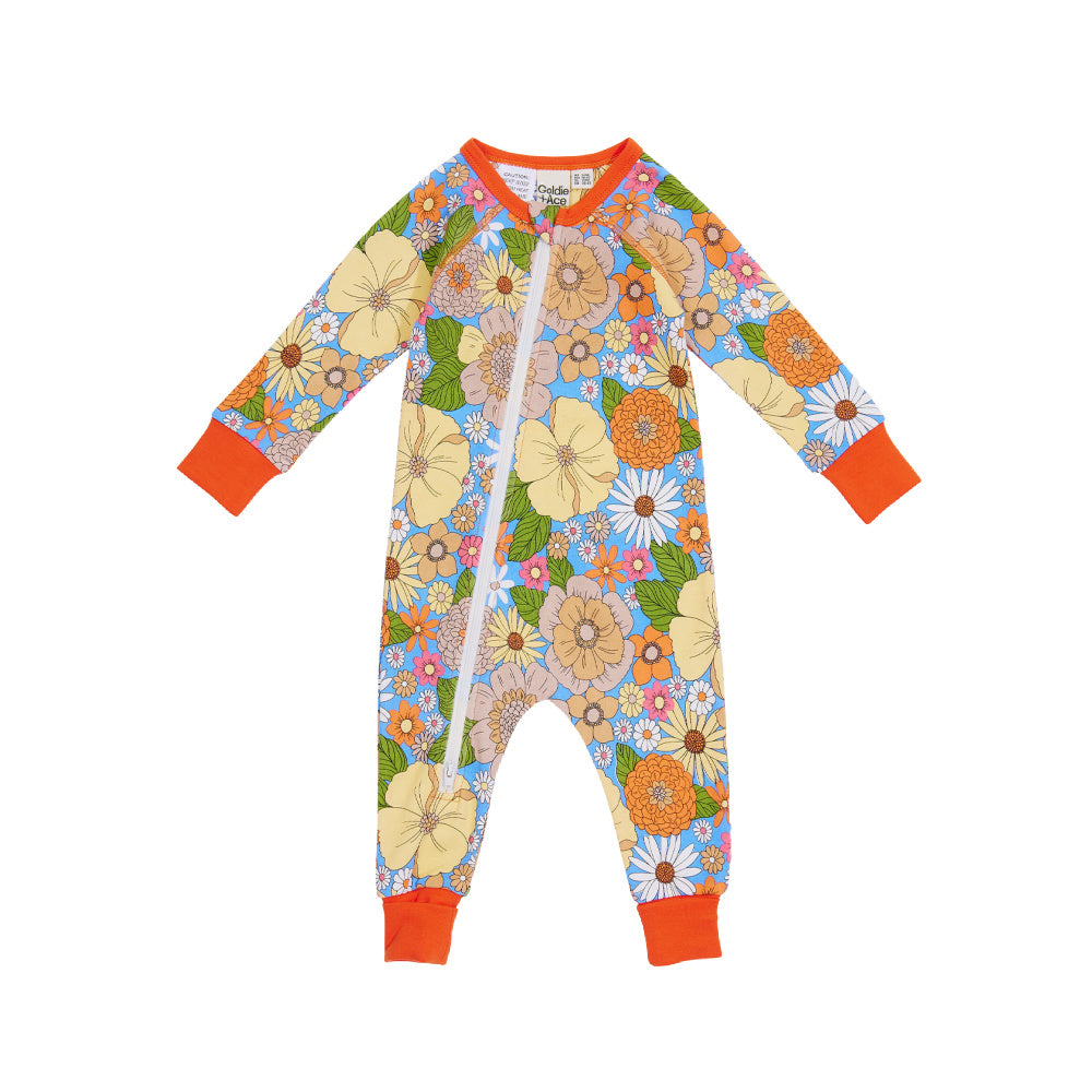 Zoey Floral Print Zipsuit - Multi