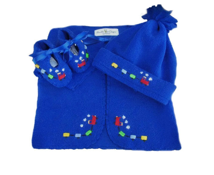 Baby 3 Piece Jacket Set - Trains