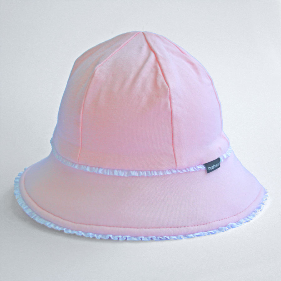 Bedhead - Baby Bucket Hat - Ruffle Trim - Blush