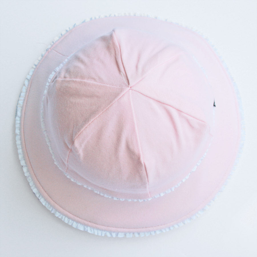 Bedhead - Baby Bucket Hat - Ruffle Trim - Blush